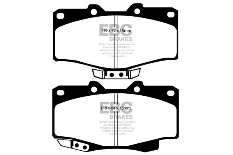 EBC - Front Yellowstuff Pad PN DP4807R