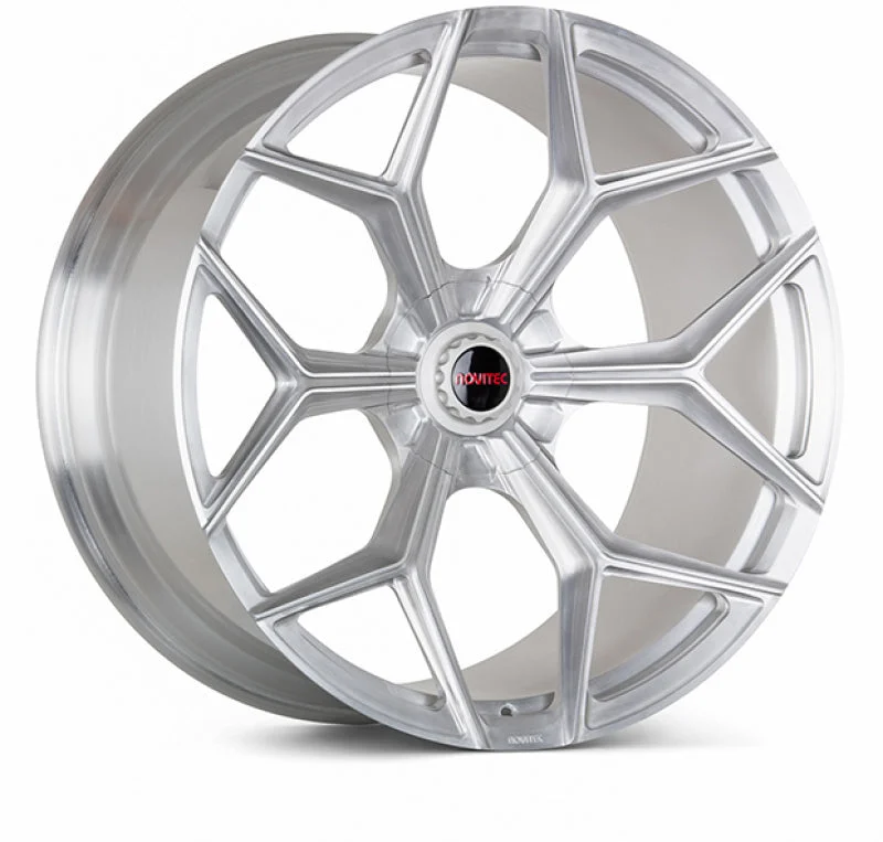 Vossen x Novitec NL4-5L 23x10.5 - 5x130 BP - ET21 - Brushed Gloss Clear Lamborghini Urus Front Wheel