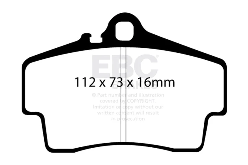 EBC - Rear Bluestuff Pad PN DP51208NDX