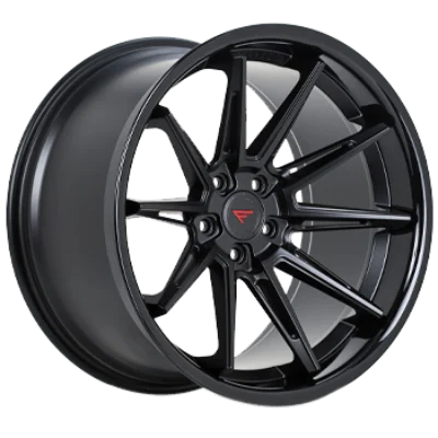 Ferrada Wheels CM2 Matte Black / Gloss Black Lip 22x10.5 5x112 ET40 66.56 Deep Concavity