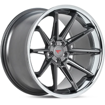 Ferrada Wheels CM2 Matte Graphite / Chrome Lip 20x10.5 5x114 ET40 73.1 Deep Concavity