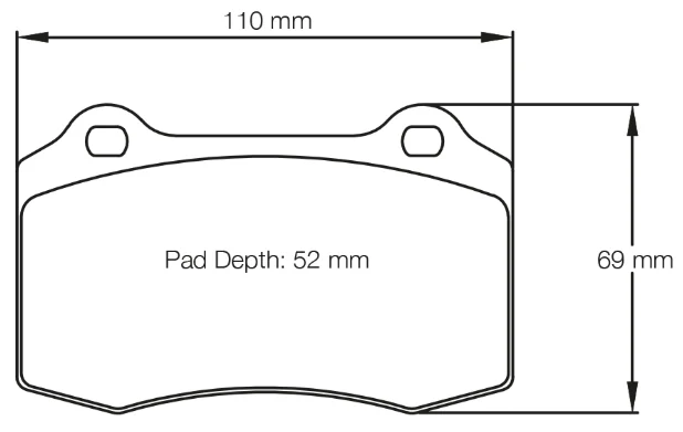 Carbotech CT1053 Brake Pads