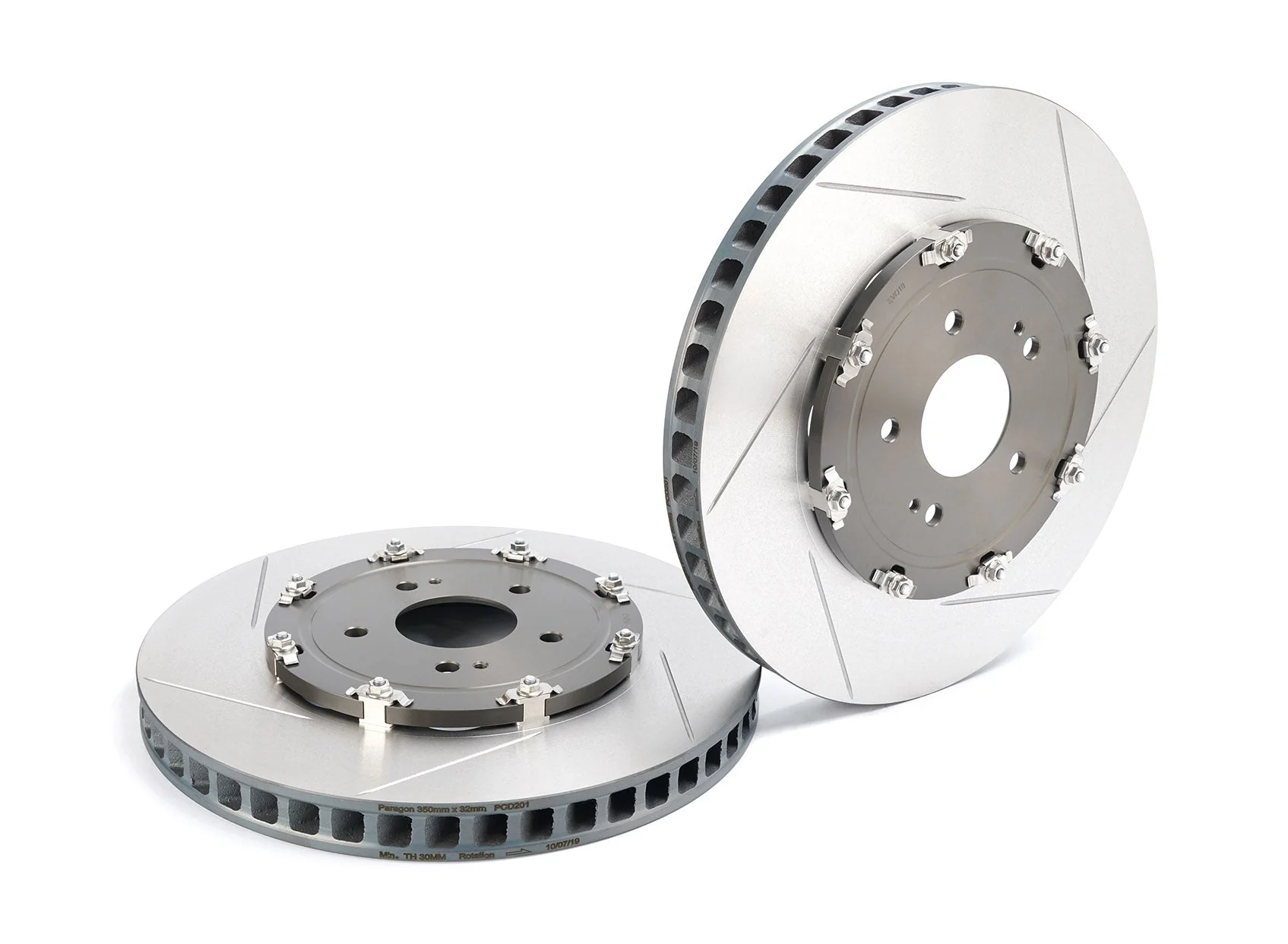 Mitsubishi Lancer Evolution X (Front Pair) Performance 2-Piece Rotors + Optional Pad Bundle
