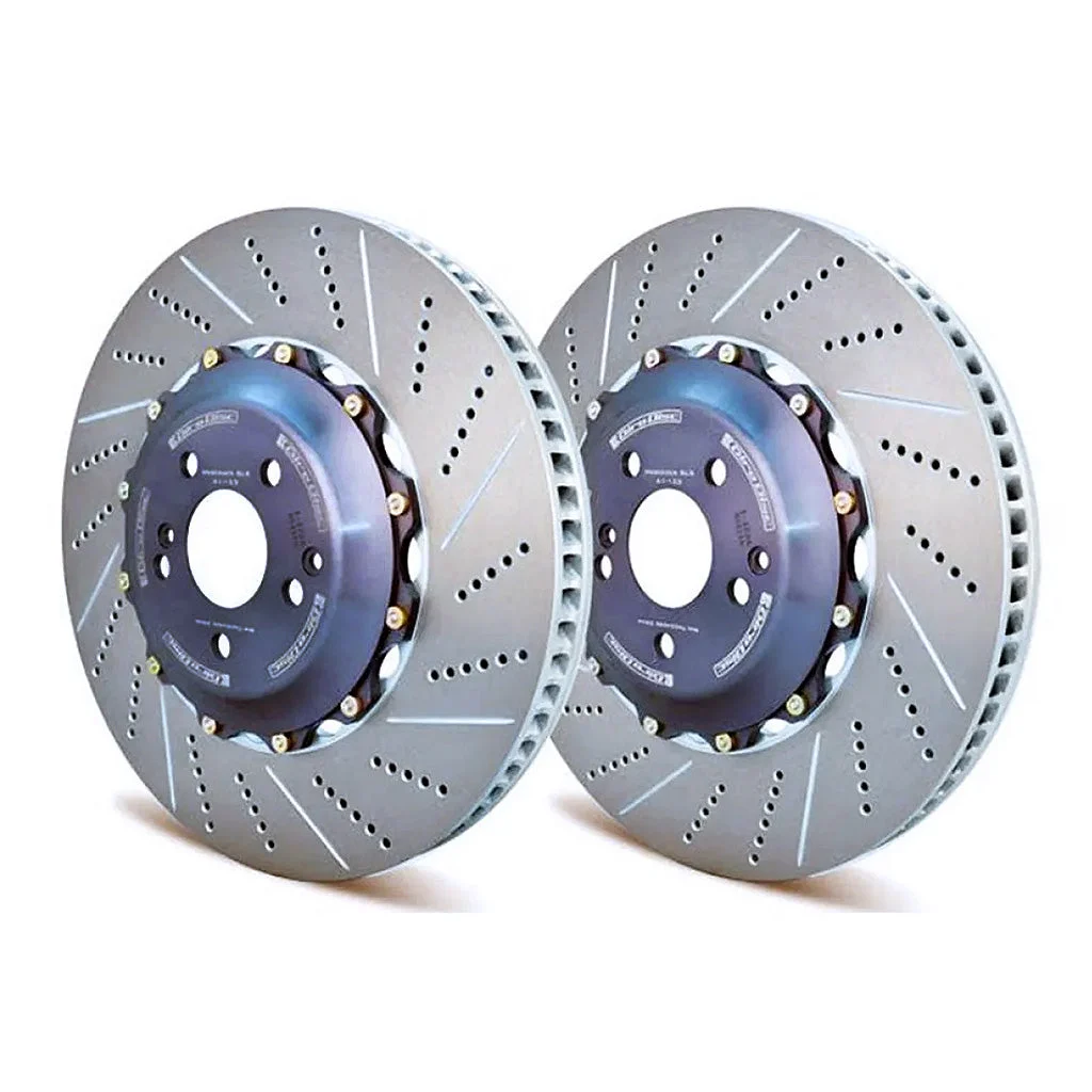 A1-022DS Girodisc 2pc Front Brake Rotors | Drilled & Slotted (360mm)