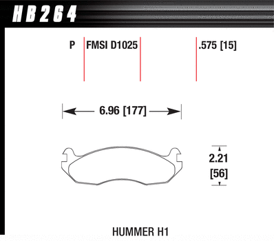 Hawk Performance HB264 Series Brake Pad