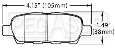Hawk Performance HB370 Series Brake Pad