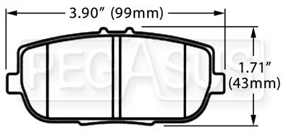Hawk Performance HB523 Series Brake Pad