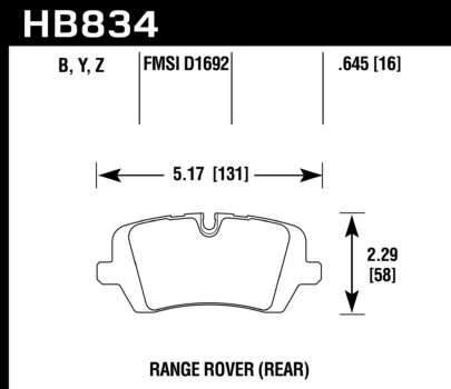 Hawk Performance HB834 Series Brake Pad