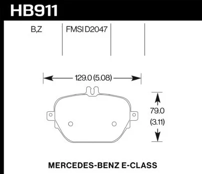 Hawk Performance HB911 Series Brake Pad