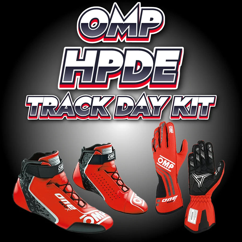 OMP HPDE Track Day Kit | ONE Evo X Shoes & Gloves