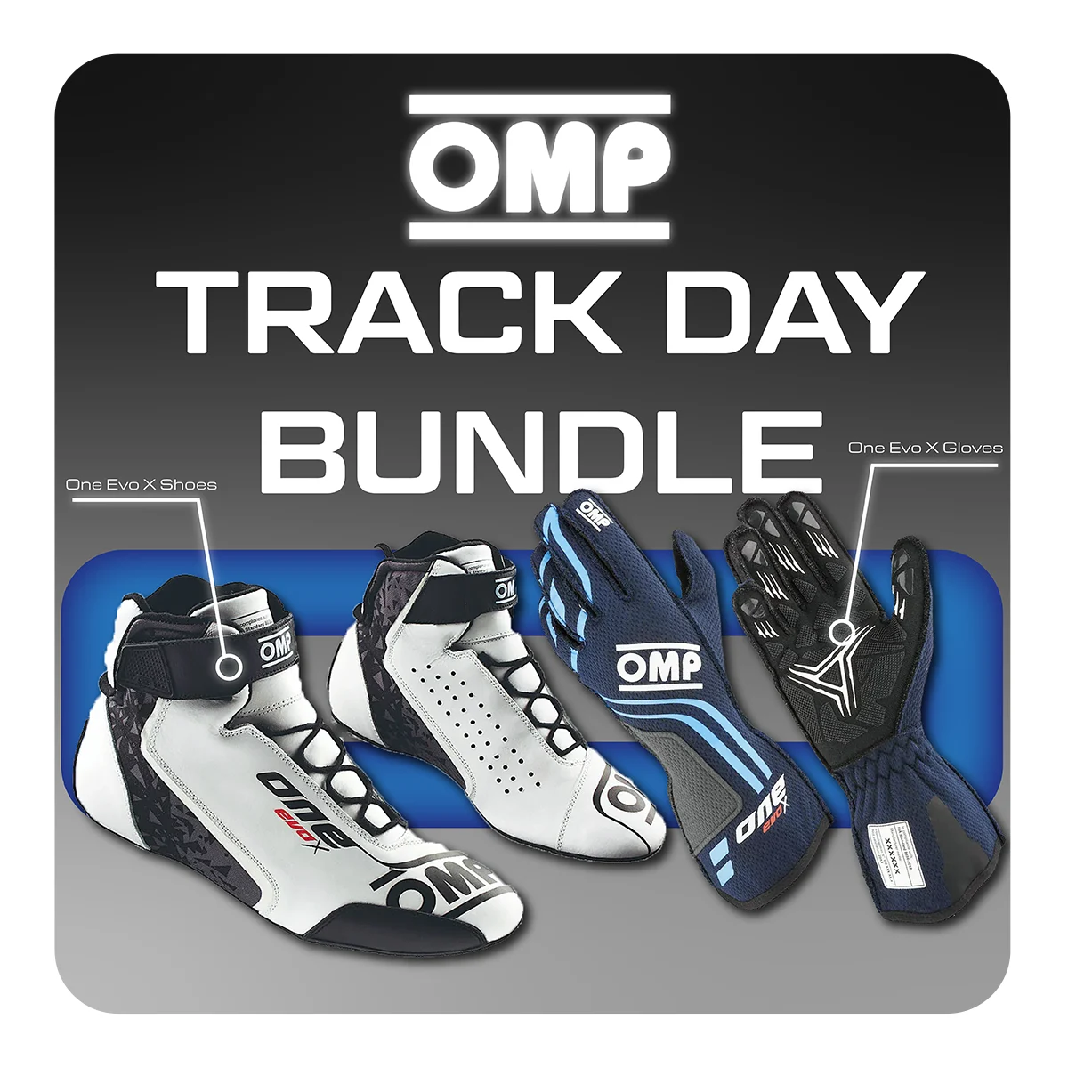 OMP HPDE Track Day Kit | One Evo X Gloves and Shoes