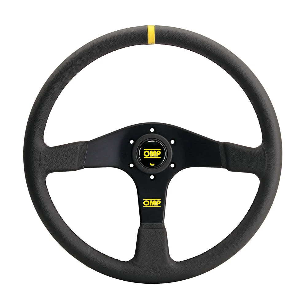 OMP Velocita 380 Steering Wheel – 380mm Flat Leather or Suede Racing Wheel