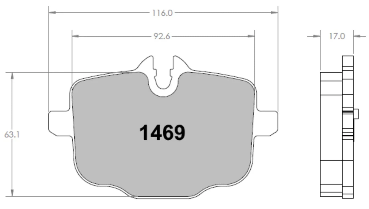 Performance Friction PFC Brake Pads 1469.332.17.44 (Rear)