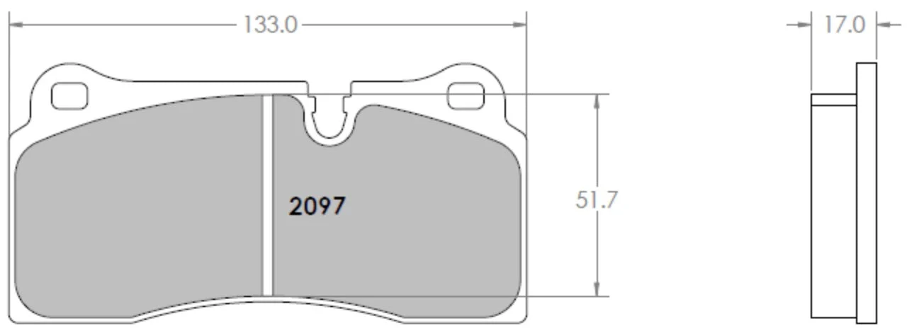 Performance Friction PFC Brake Pads 2097.332.17.44 (Rear)