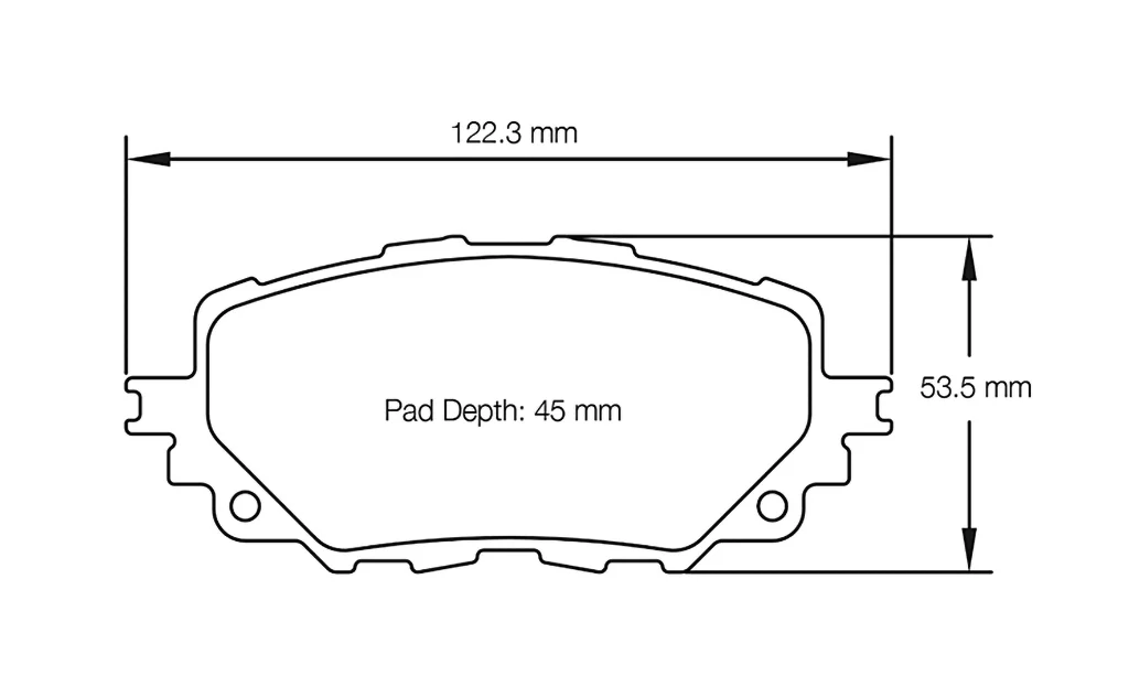 Pagid Racing Brake Pads No. 3830 USA (Front)