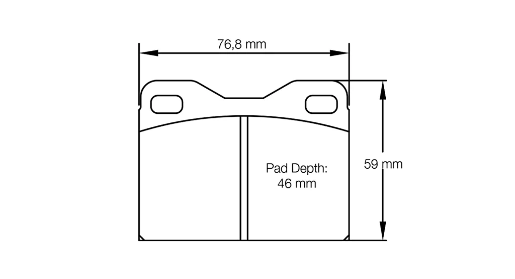 Pagid Racing Brake Pads No. 4634 (Rear)