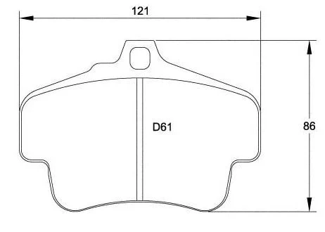 Race Technologies RS45 Brake Pad 2282.17.RS45