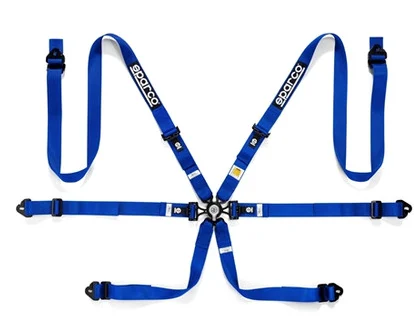 Sparco 6 Point Racing Harness SFI | 2" Steel (Pull Down) (2028-Expiry)