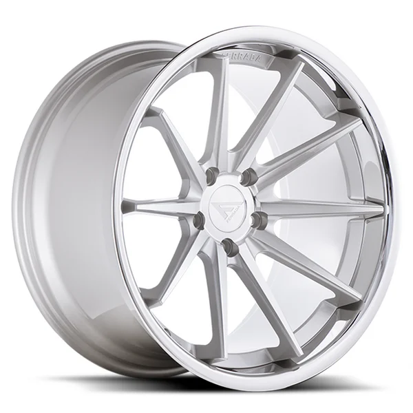 Ferrada Wheels FR4 Machine Silver / Chrome Lip 20x11.5 5x112 ET30 CB 66.56 Super Deep Concavity