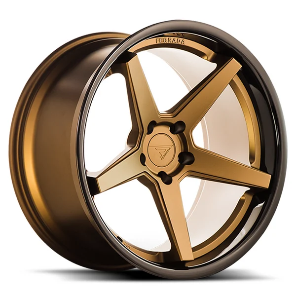 Ferrada Wheels FR3 Matte Bronze / Gloss Black Lip 22x9 5x114 ET35 73.1 Mid Concavity