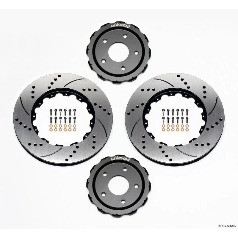 Wilwood Hat/Rotor Kit Front Drilled 06-Up Corvette C6-Z06 (2pc Hat/Rtr)