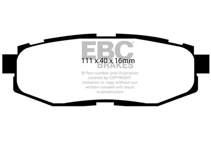 EBC - Rear Greenstuff Pad PN DP21758