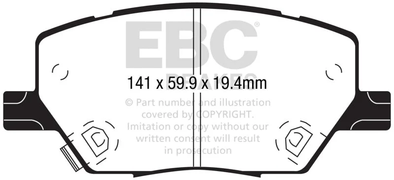 EBC - Front Greenstuff Pad PN DP62239