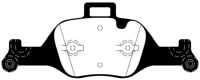EBC Ultimax2 Low Dust Street - Front Ultimax Pad PN UD2060