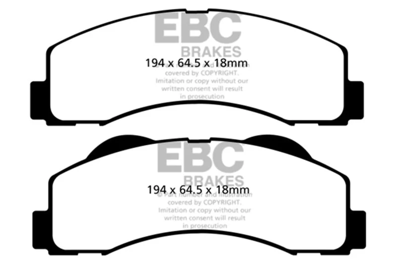 EBC - Front Greenstuff Pad PN DP61855