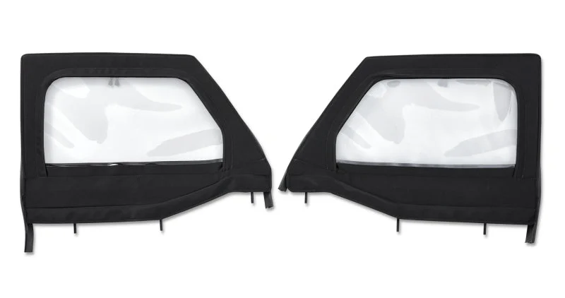 Bestop 20-26 Jeep Gladiator / 18-26 Wrangler JL Element Upper Doors (Front Black Twill)