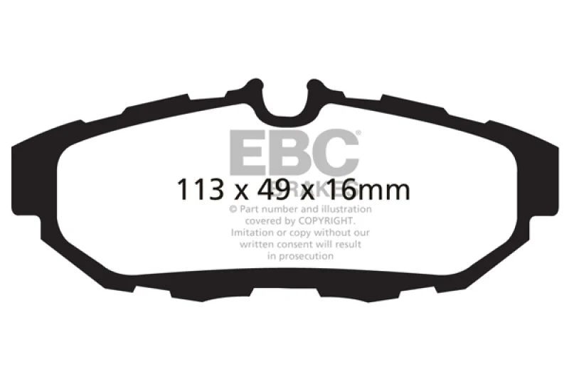 EBC - Rear Yellowstuff Pad PN DP41870R