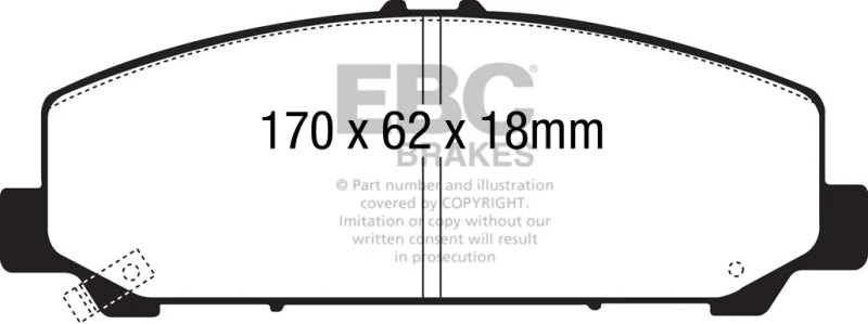 EBC - Front Greenstuff Pad PN DP61808