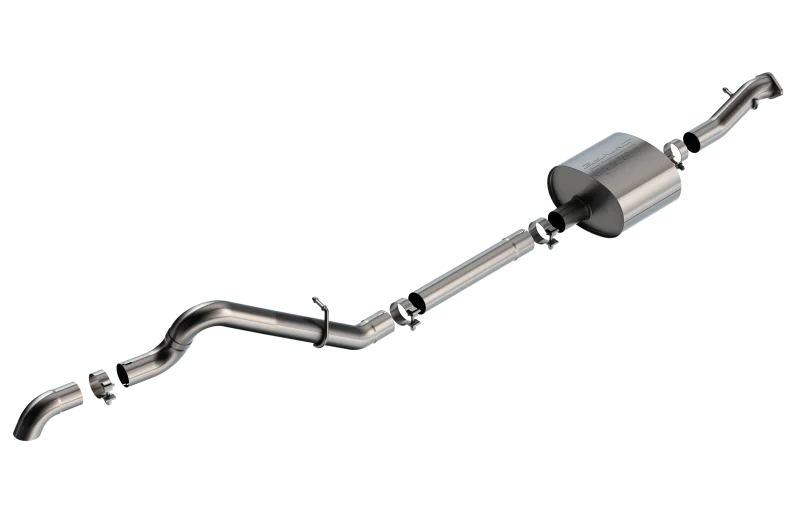 Borla 21-22 Ford Bronco 2.7L 2DR/4DR T-304 Stainless Steel Cat-Back S-Type Exhaust - Brushed