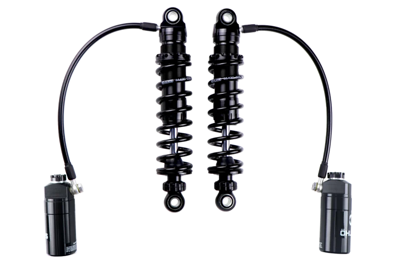 Ohlins 14-26 Harley FL Touring STX 36 Twin Blackline 12in Blk Reservoir Shocks - Standard Springs
