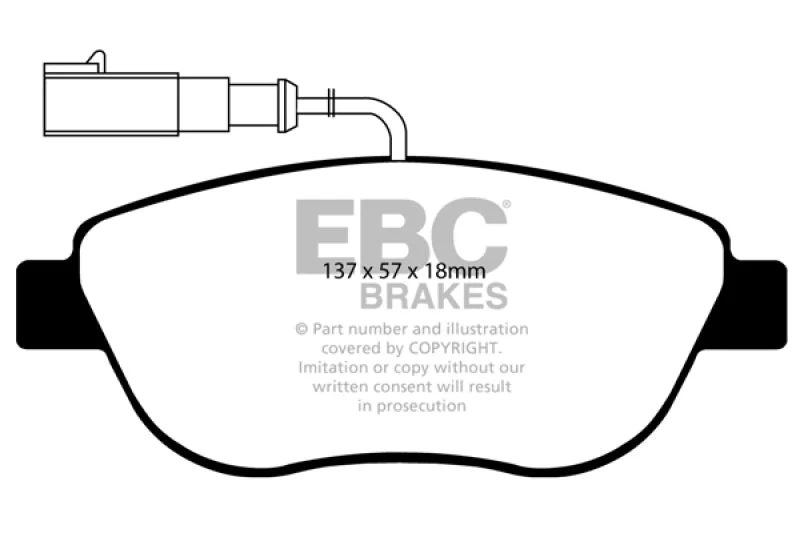 EBC - Front Yellowstuff Pad PN DP41383R