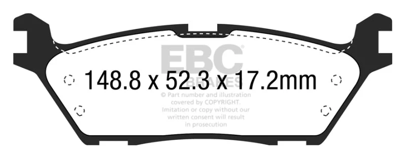 EBC - Rear Greenstuff Pad PN DP63037