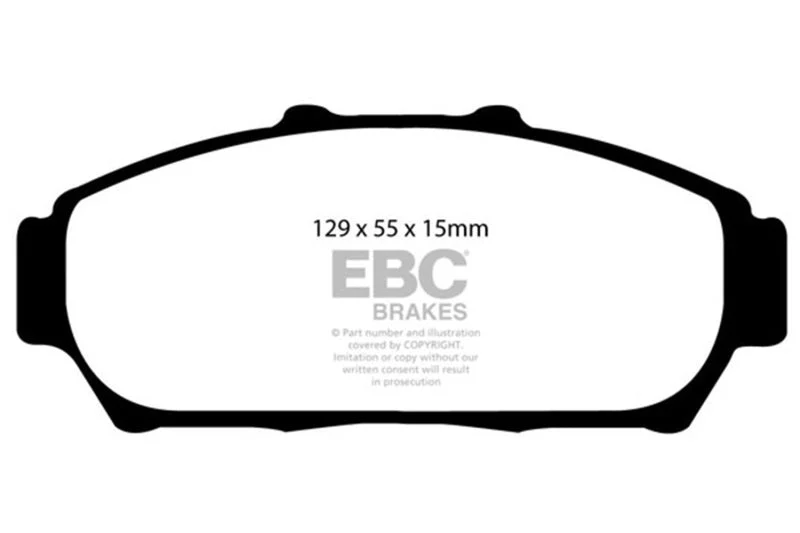 EBC Ultimax2 Low Dust Street - Front Ultimax 2 Pad PN UD617
