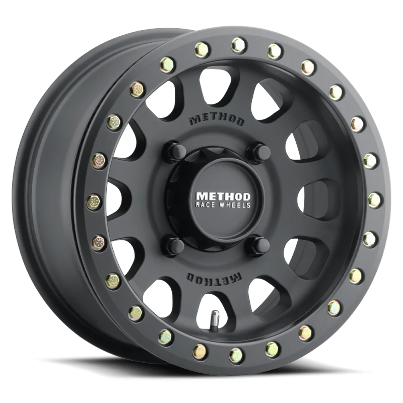 Method MR401 UTV Beadlock 15x10.0 +25mm Offset 6x139.7 BP 81.80mm CB Matte Black Wheel w/ BH-H24100