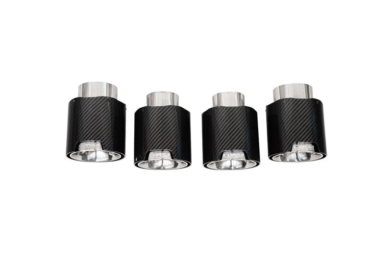 Corsa 2020-25 Chevrolet Corvette C8 RWD 4.5in Carbon Fiber Polished Tip Kit (For Corsa Exhaust Only)