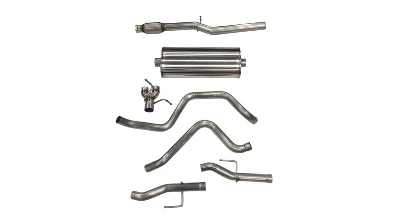 Corsa 2019-24  Silverado/Sierra 5.3L V8 3in Dual Rear Exit 157in Wheelbase Catback - Sport (No Tips)