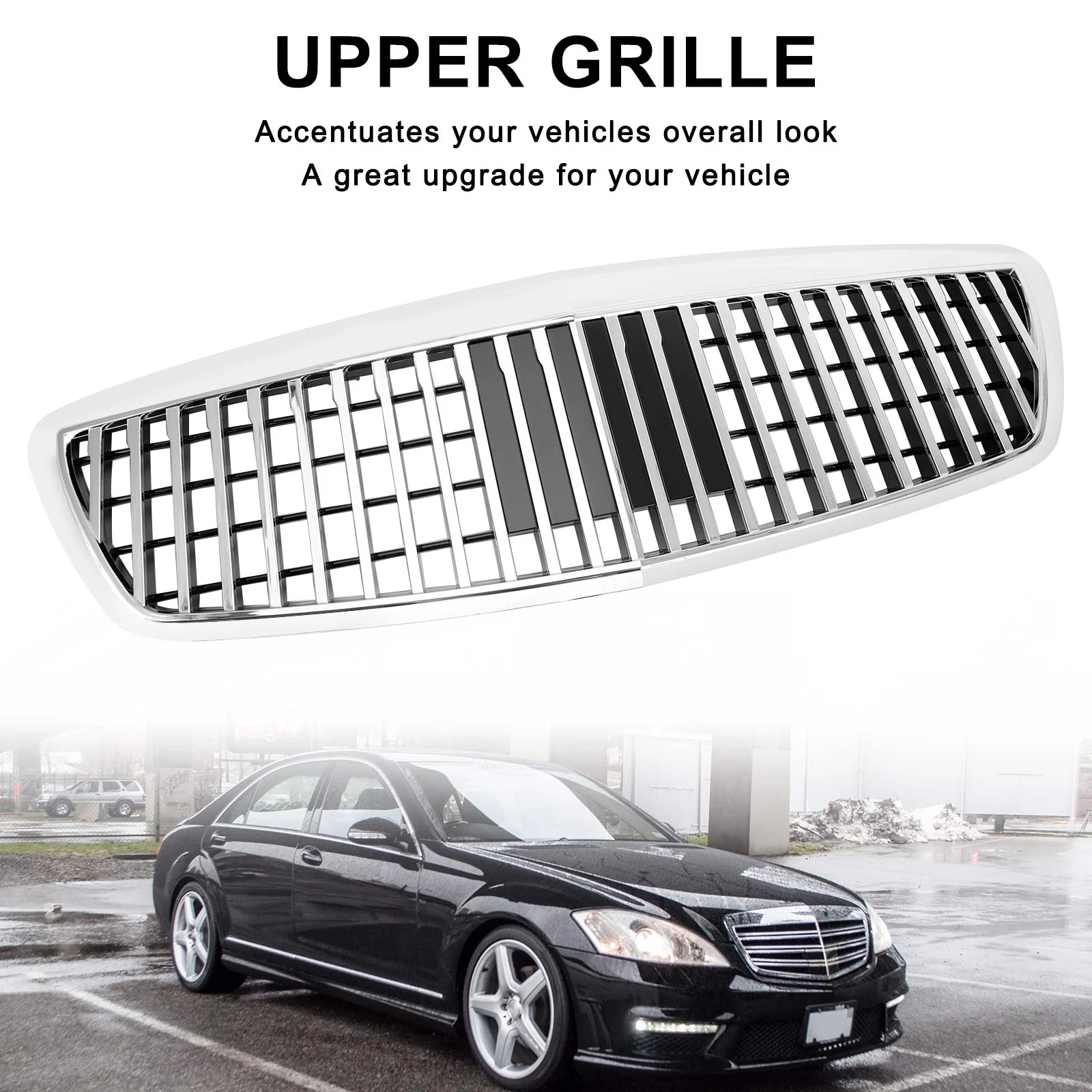 2007-2009 Benz S-Class W221 S550 S63 S450 MayBach Style MB2055869 Grille Grill Chrome