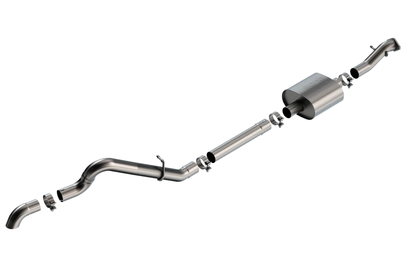 Borla 21-22 Ford Bronco 2.3L 2DR/4DR T-304 Stainless Steel Cat-Back Touring Exhaust - Brushed