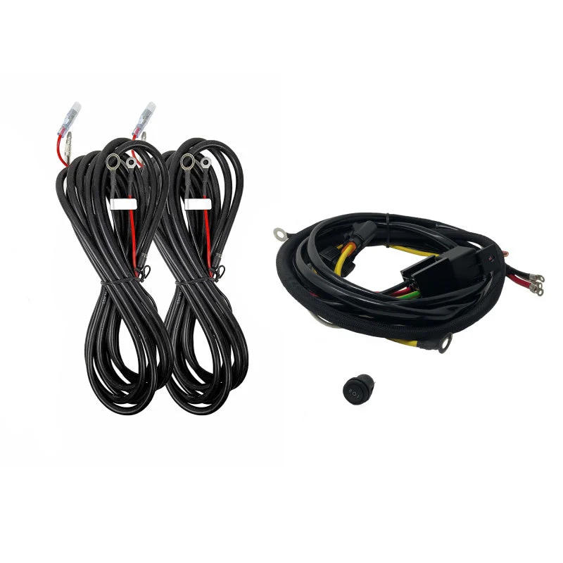 KC HiLiTES Platform One Profile SideCast 4-Light Wiring Kit for 05-23 Toyota Tacoma Double Cab