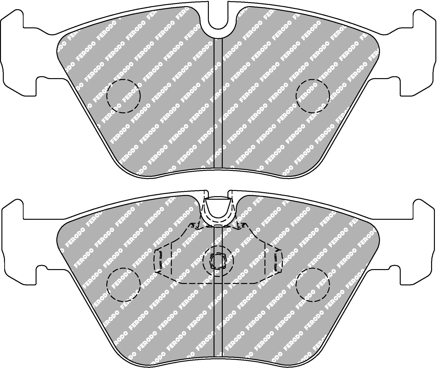 Ferodo FCP1073W DS1.11 BMW E46 M3 Front Brake Pads