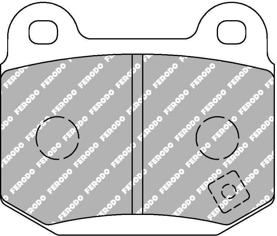 Ferodo FCP1562W DS1.11 Nissan 350Z & Subaru WRX STI Brembo Rear Brake Pads