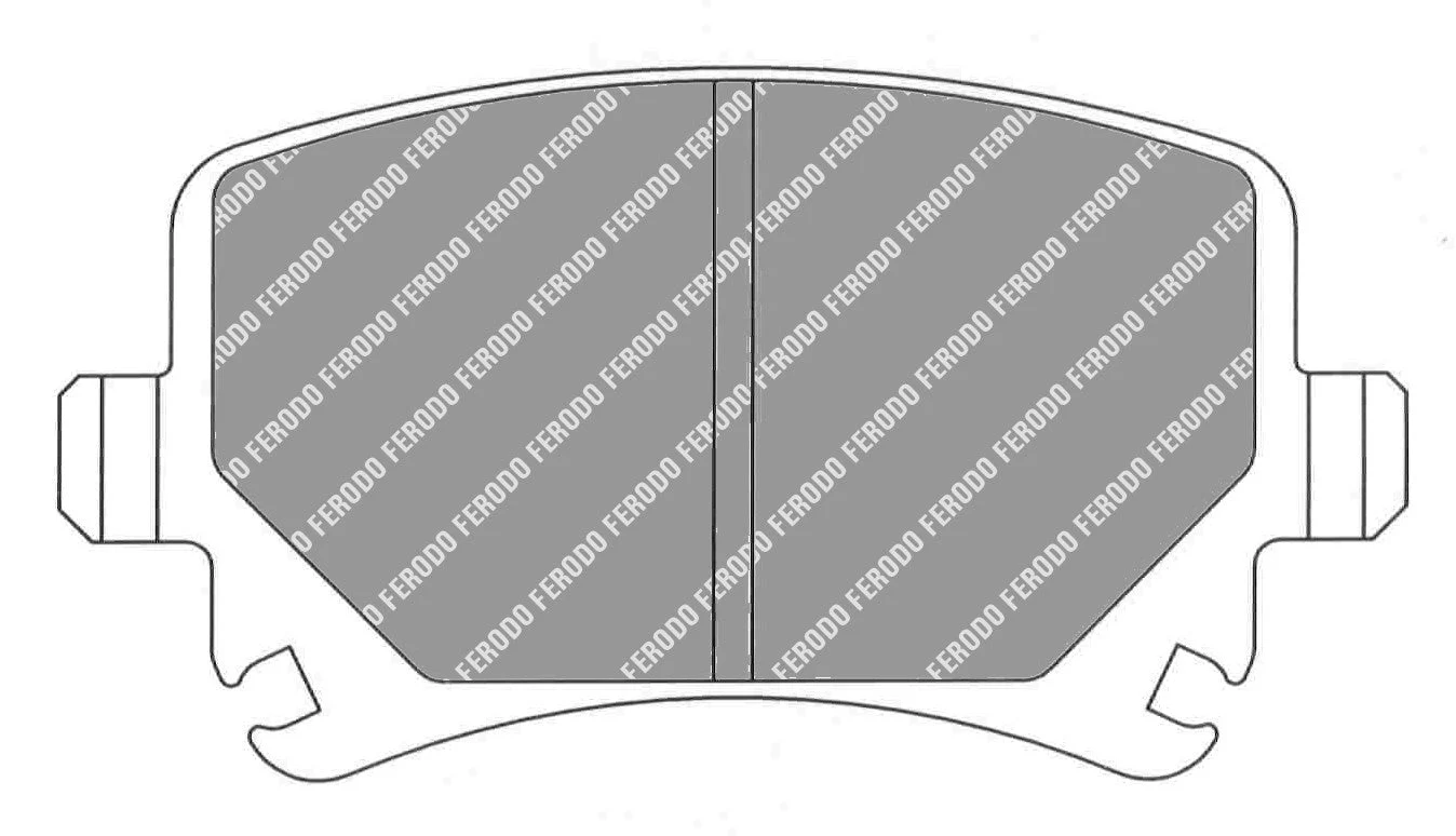Ferodo FCP1636H DS2500 Volkswagon Golf R & GTI Mk 5-6 Rear Brake Pads