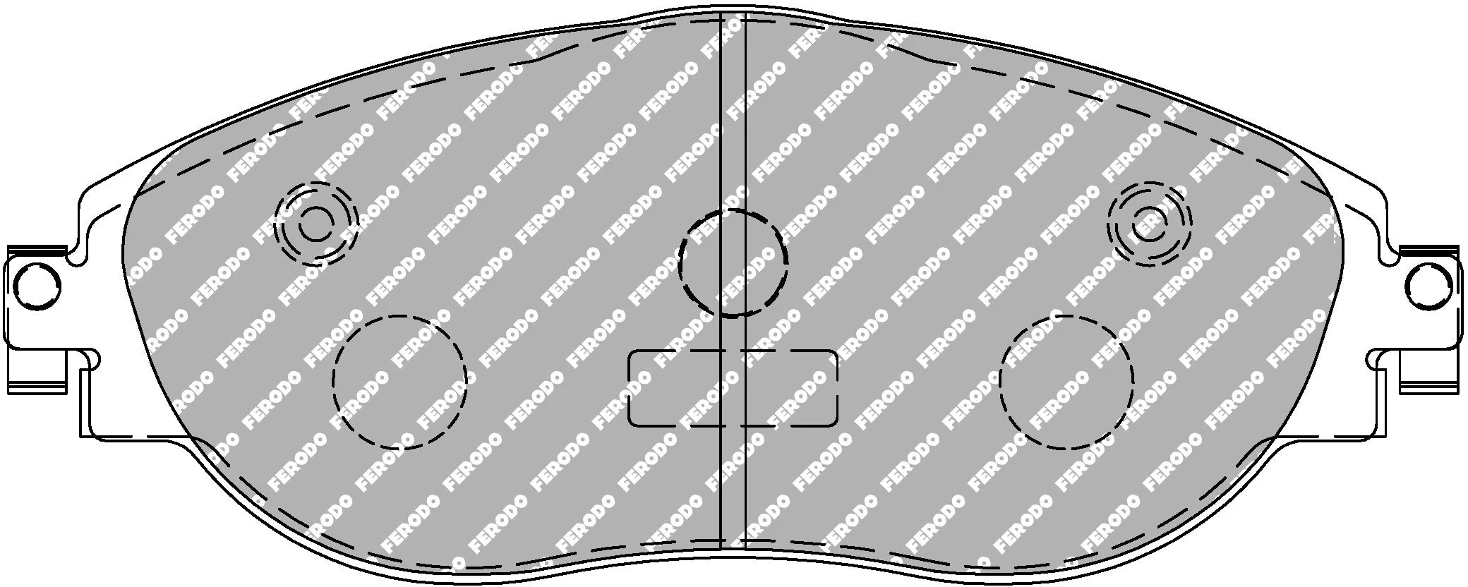Ferodo FCP4425H DS2500 Volkswagen Golf R & GTI Mk7 Front Brake Pads