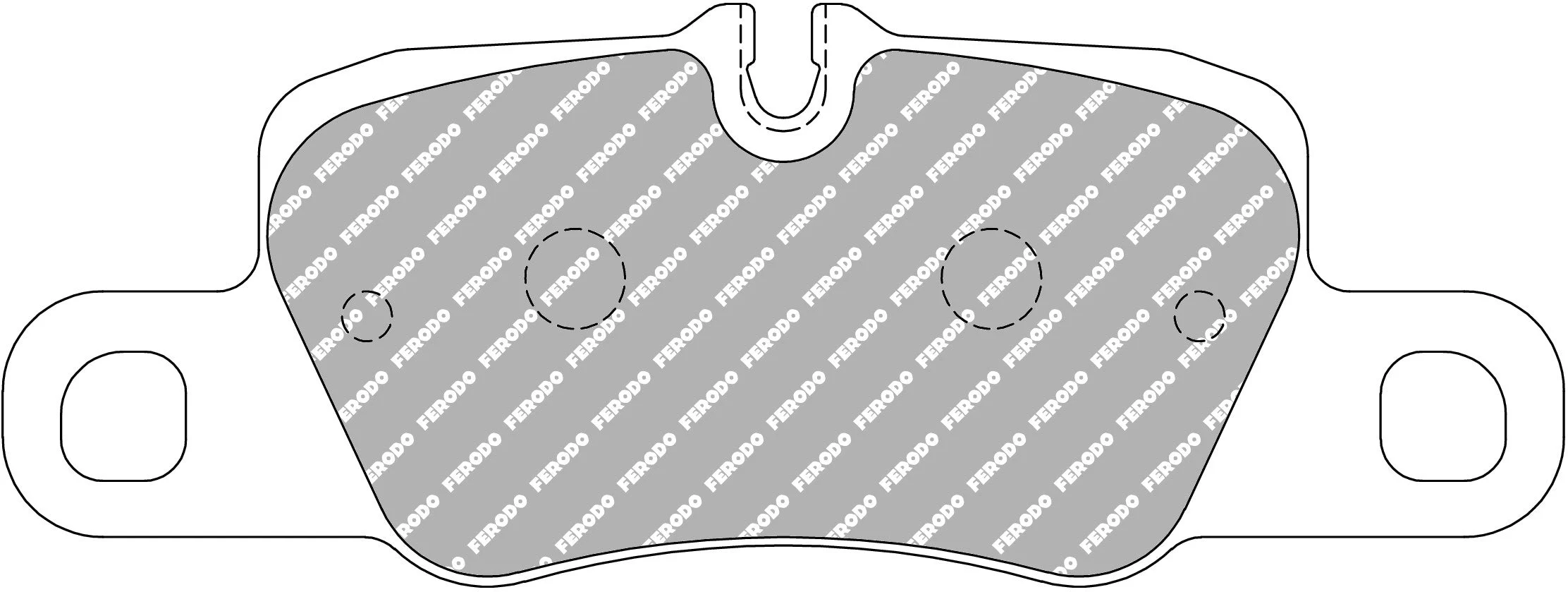 Ferodo FCP4713H DS2500 Porsche 991 S and 991 GTS Rear Brake Pads