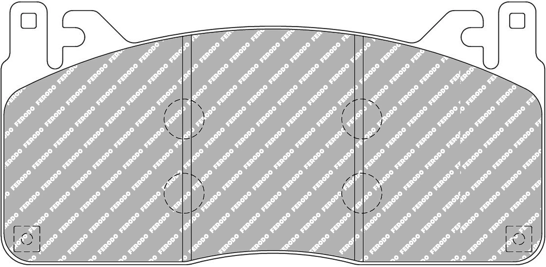 Ferodo FCP4835Z DSUNO Ford Shelby GT350 & GT350R Front Brake Pad Set