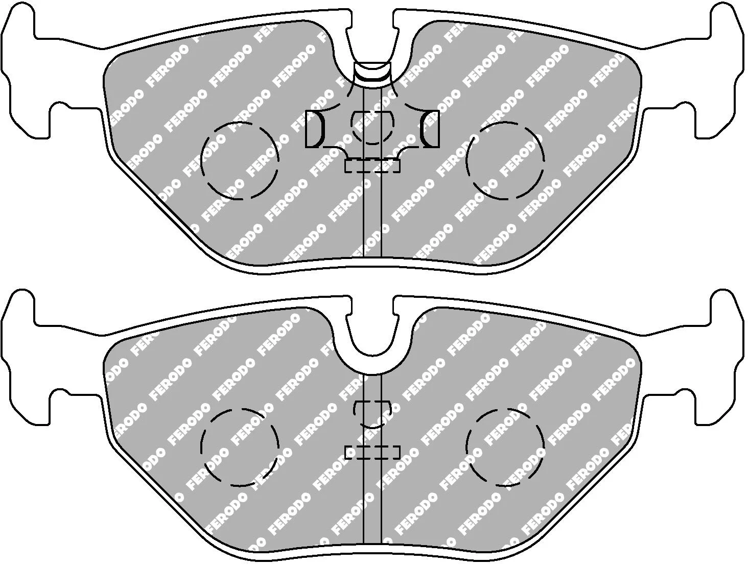 Ferodo FCP578W DS1.11 BMW E30, E36 M3, Z3 M, & M Coupe Rear Brake Pads